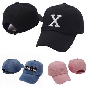 Mode lettre X sangle arrière casquettes Martin chapeaux de créateur hommes femmes Sport casquette de Baseball Hip Hop réglable Hat208t