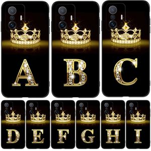 Pour Xiaomi 11T Case Pro Soft Xiaomi11T Mi 11 T 11TPro Coque 6.67inch Black Tpu Case Gold Letters