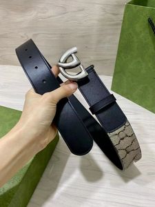 Mode luxe ceinture hommes femmes plaid rayé cuir ceinture concepteur haute qualité ceinture 3.8CM lettre G 5 styles
