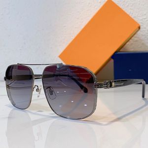 Gafas de sol cuadradas con encanto de diseñador de moda para mujer Z1230 gafas de metal de vanguardia verano elegante estilo glamoroso Anti-Ultraviolet vienen con cadena 1230
