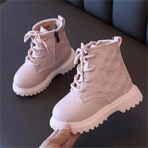 Fashion Luxury Designer Martin Boots Side Zipper Toddler Boys Girl Snow Boot Automne Hiver Enfants Chaussures Print Sneakers