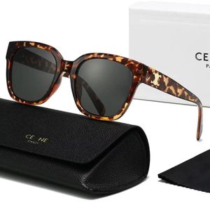 Lunettes de soleil de créateur de luxe de mode CEL Marque Men de veille pour hommes et femmes Small Spreezed UV 400 Lunettes de soleil polarisées avec boîte 6 couleurs