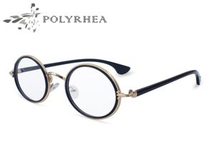 Fashion Luxury Optical Sunglasses Frames Ladies Round Vintage Classic Grasses Femmes Brand Designer Eyeglass Alloy with Box et C3615940