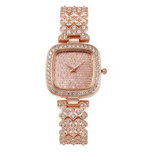 Montre De luxe pour femmes, montre carrée en diamant, Design spécial, Relojes De Marca