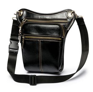 Moda luxurys Cross Body bags Packs Men Top PU Leather para Phone Pouch Messenge designer Pack Male Travel Waist Bag