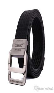 Mode hommes ceintures concepteur toile taille sangle marque affaires mâle boucle ceinture noir Amy vert marron kaki pour Mens8505250