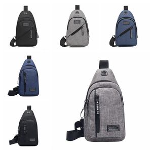 Mode hommes sac de poitrine de haute qualité Oxford bandoulière hommes sac multifonction USB charge décontracté hommes sac de voyage poitrine pour homme livraison gratuite