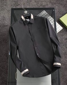 Mode hommes chemises de luxe hommes affaires chemise décontractée hommes chemises habillées à manches longues Slim Fit chemises hommes Medusa Shirt01