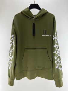 Mode mens designer hoodies hommes femmes Sweat à capuche de haute qualité Armée vert os Lettres impression de luxe Casual Pullover Sweat à manches longues