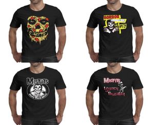 Fashion Mens Impresión Misfits Legacy of Brutality T Shirt Black Personalized Slogan Shirts Misfits College I Want Your Skull Horro3271931