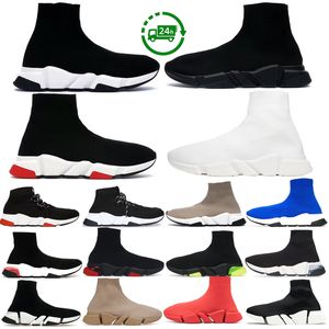 Chaussures de créateurs hommes femmes chaussettes chaussures plate-forme d'entraînement de vitesse noir blanc rouge bleu beige jaune hommes mode sport entraîneur de vitesse