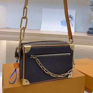 Fashion Mini Soft Trunk Box Sac Men Femmes Sac à main Top Quality Design Crossbody Body Chain Messenger Purse Purse