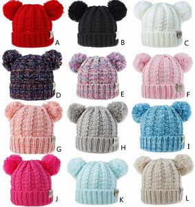 MOK enfants bonnets Bonnet tricoté casquettes visière enfants hiver automne chaud chapeaux armure bonnets unisexe chapeau casquette décontractée couvre-chef