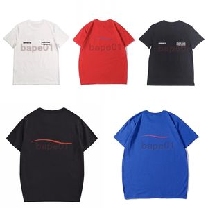 Camiseta para hombre para hombre y mujer, camiseta con estampado de rayas onduladas de manga corta, camisetas famosas, tallas asiáticas S-2XL