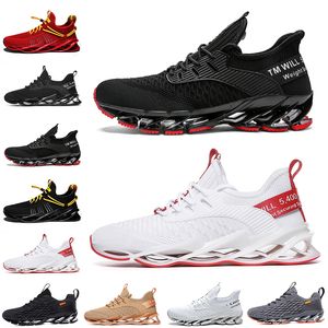 Fashion Non-Brand Men Femmes Chaussures de course Blade Slip on Triple Black Blanc All Red Grey Gris Orange Terracotta Warriors Mens Trainers Outdoor Sports Sneakers Taille 39-46
