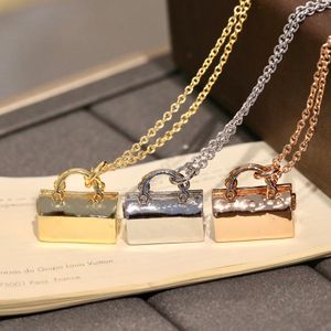 Colliers à pendentif à la mode pour femmes, sacs à bijoux en pierre en forme de V, 3 couleurs, qualité avec emballage cadeau