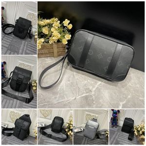 Moda Pochette Kasai Bolso de embrague para hombre Bolso plano múltiple para hombre Monogramas Damier Grafito Diseñador de cuero Mujer Bolsa Bolsa para hombre Luxurys Designers Bolsas