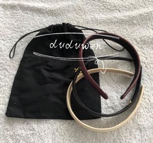 Fashion Pu Leather Bandband accessoires de cheveux classiques Vintage Head Band Classical Sign Party Gift Gift With Dust Bag5858228