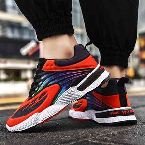 Zapatillas de deporte a la moda para hombre, zapatos informales cómodos de fondo suave para hombre, zapatos para correr transpirables a la moda, zapatos amortiguadores resistentes H1115