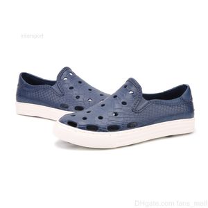 Zapatillas de deporte de moda, zapatillas deportivas de verano para adultos, zapatillas transpirables con agujeros para la playa en azul, negro, gris y naranja, sandalias casuales para hombre adulto