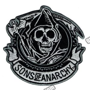 Fashion Soa Reaper Crew Iron en motocicleta Patch Metal Heavy Metal Punk Applique Insignia Patch 3 5 G0448272d