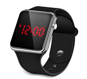Fashion Sport Digital Watch Women Men Square LED Watch Silicone Electronic Watches Women039s Watchs Clock1557255