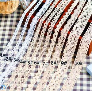 Styles de mode 100% coton tissu crochet dentelle garniture oeillet ruban pour bébé cheveux accessoire 30 yards/lot canapé rideau petit côté