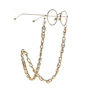 Fashion Sunglasse Link Chain Women White Pearl Necklace Eyeglasses Reading Glasses Chain Cord Holder Anti-skid Glasses Chain