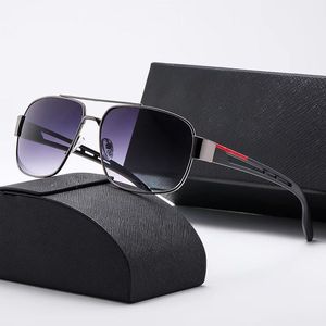 Nuevas gafas de sol ovales de lujo para hombres diseñadores Sumines de verano anteojos polarizados