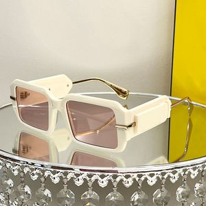 Gafas de sol de moda para mujer placa gruesa patas de espejo galvanizadas FE 40123 gafas de montura cuadrada pequeña deportes al aire libre Sacoche Trapstar gafas de sol de diseñador hombres