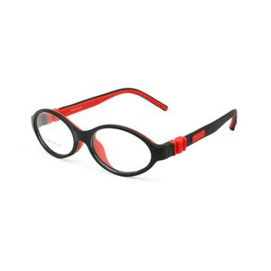 Marcos de gafas de sol de moda Gafas de silicona Tamaño de marco 45 mm Sin tornillo Seguro Flexible Óptico Flexible Niños Anteojos Niños Niñas Moda