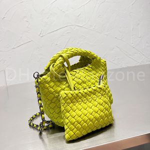 Mode sac fourre-tout sac de messager de luxe tissé petit sac à main dame côté plat panier doux et mignon vent léger grande capacité