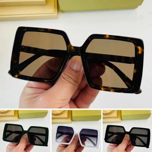 Diseñador de tendencias de moda gafas de sol de gran tamaño gafas de sol cuadradas con estilo para mujer lentes transparentes a prueba de marco con estuche paño de limpieza 4024 Anteojos de placa vintage