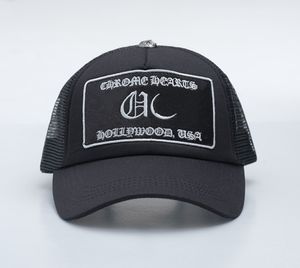 Fashion Trucker Cap Letter Bordery Border Brime Baseball Cap Baseball Men and Women