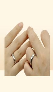 Fashion Ture 925 Pure Silver Silver Wedding Couple Anneaux Man et Momen Luxury Styles Silver Ring Jewelry Modèle No R0238969541