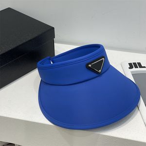 Visors de mode Designers pour hommes vides Hat de haut top luxurys marques triangle lettres sunhats pour unisexe décontracté de vacances à la plage d'été Caps de voyage