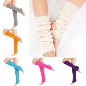 Women's Long Knitted Leg Warmers for Fitness and Dance - Breathable Sports Socks for Exercise & Walking
