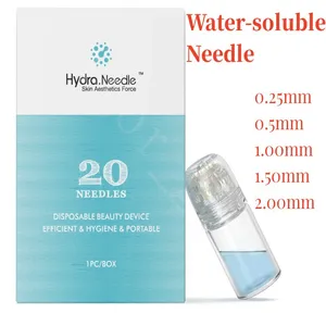 Hot Designer Hydra Needle 20 Aplicador de suero Aqua Gold Microchannel MESOTERAPIA Tappy Nyaam Nyaam Fine Touch Derma Stamp Hydra Needle Roller Envío rápido