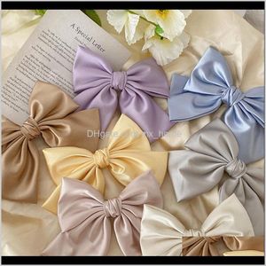 Mode Femmes Filles Enfants Belle Grand Big Satin Bow Clips Boutique Ruban Zyhao Bs2Yf