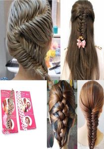 Fashion Femme Lady Roller Hair Styling Clip Stick Bun Maker Braid Tow Tool Braider Weaves Hair Accessories7403089