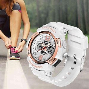 Reloj deportivo de moda para mujer G Reloj de pulsera electrónico militar resistente al agua LED Digital para mujer Reloj de pulsera Reloj para chica Reloj 220105209v