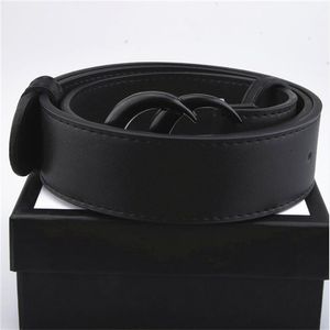 Moda Mujer Cinturón hombres diseñadores Cuero Negro Marrón Cinturones Mujeres Clásico Casual cinturones de diseno Con caja de regalo