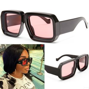 Moda para mujer Máscara de buceo Gafas de sol Hombres Occhiali De Soleil 40064 Vibrante estilo de Barcelona Gafas de verano populares para mujeres con cadena 40080