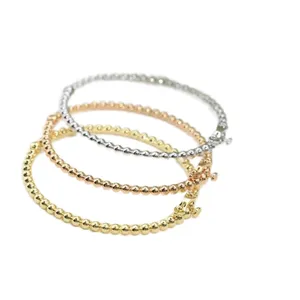 Bracelets de créateurs à la mode pour femmes perlee vintage perle plaquée bracelet en or bracelets de créateurs exquis ornement personnalité zh211 E4