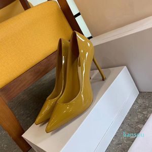 Zapatos de tacones altos para mujer a la moda Combinación de cintas Fino con material de cuero de 10,5 cm Tamaño 35-42 Hermoso