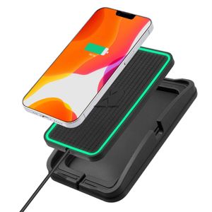 Charge rapide Polmxs 15w voiture chargeur sans fil support de quai pour Samsung iphone 13 12 Qi support de charge de véhicule à induction