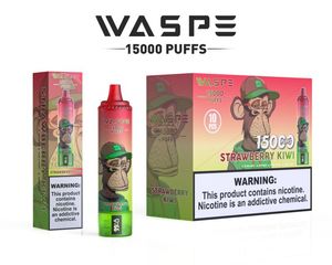 Expédition rapide EU Vente chaude Waspe 15K Puffes Tornado Vaper 15000 Puff Vaper 15K VS Bang Puff aléatoire 15000 0% 2% 3% 5% Vapes jetables