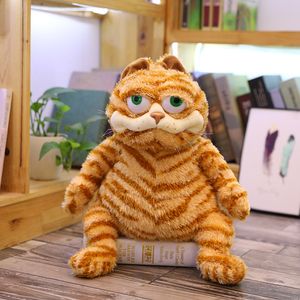 Fat Fat Angry Cat Soft Plush Toy Animales de peluche Lazy Tontamente Tigre Tiger Simulación de la piel Fea Feat Fequy Toy Xmas Regalo para niños Amantes Tamaño de 35 cm-45 cm