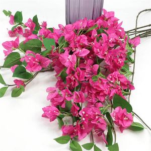 Faux Floral Verdure 10pcs Soie Bougainvillier Glabra Bougainvillier Escalade Artificiel spectabilis 3071 