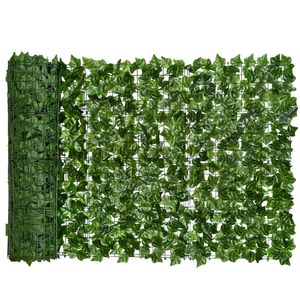 Faux Floral Greenery Artificial Privacy Fence Hojas falsas Hedge Leaf Panels para Office Garden Wall Balcón Decoración Interior Outdoor Decor 221124